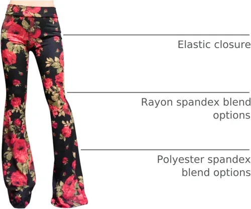 Vista 23 de ShopMyTrend - Pantalones de yoga largos con piernas anchas y acampanadas estilo palazzo, con cintura alta, para mujer