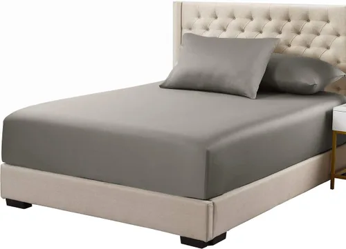 Vista 11 de Royal Tradition Sábana bajera ajustable de viscosa de bambú, tamaño individual XL, bolsillo profundo, sábanas extremadamente suaves, beige sólido