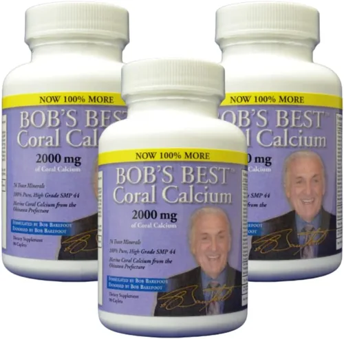 Vista 8 de Bob's Best Calcio de coral, 2000 mg, 90 cápsulas