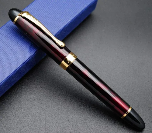 Vista 7 de JINHAO X450 - Pluma estilográfica con punta M (negro brillante)