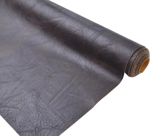 Vista 13 de 2 yardas de 54" x 72" pulgadas, textura de corteza envejecida, tela de piel sintética suave negra, tela de cuero falso negro, vinilo para tapicería