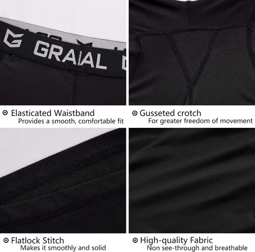 Vista 4 de G Gradual - Pantalones cortos de voleibol de compresión para mujer de elastano 3pulgadas7pulgadas para entrenamiento