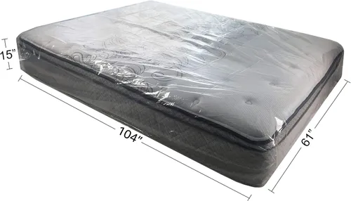 Vista 3 de uBoxes Fundas de colchón Queen y King, polietileno resistente de 2 mil
