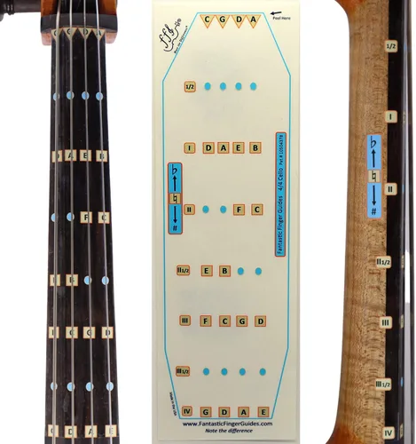 Vista 5 de Fantástica guía de dedos para violonchelos, accesorios de música para instrumentos de cuerda, calcomanías para diapasón y diapasón para aprender
