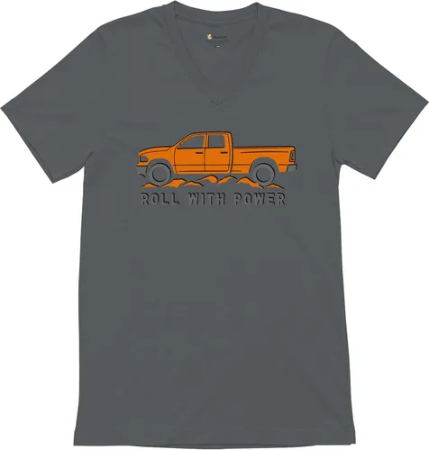 Vista 139 de Tee Hunt Camisetas gráficas y camisetas sin mangas para hombre Roll with Power Pickup Truck
