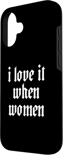 Vista 2 de iPhone 16 Lesbianas Divertido BI Mínimo para Lesbianas Orgullo Gay Me encanta cuando el caso