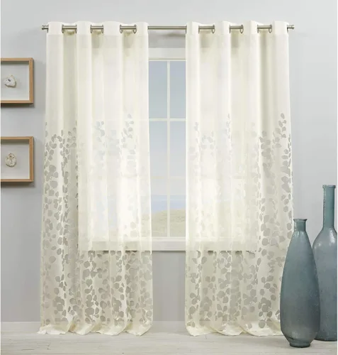 Vista 9 de Par de paneles de cortinas Wilshire Sheer de Exclusive Home Curtains para ventanas