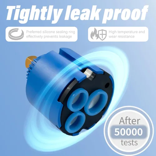 Vista 3 de Cartucho de grifo de 1.811 in, repuesto de cartucho de grifo, compatible con Grohe 46048000 grifo de una sola manija y grifo de fregadero, utilizado