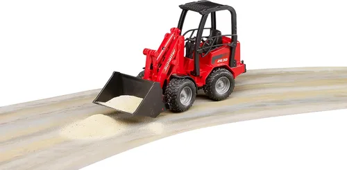 Vista 4 de Bruder 02190 Schaeffer Compact Frontloader 2630 Tractor para granja realista y construcción juego de simulación Escala 1:16, barra antivuelco