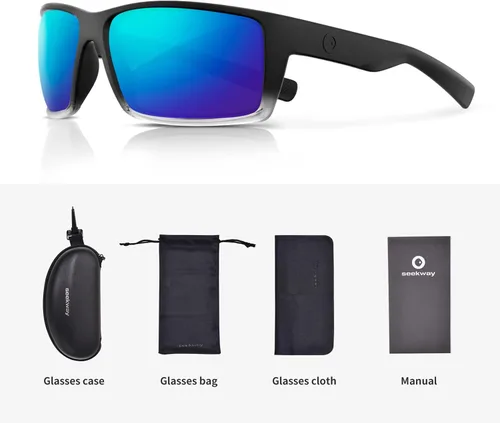 Vista 5 de SEEKWAY Polarized Sunglasses for Men Women Sports Outdoor Fishing Cycling Running Driving UV Protection TR90