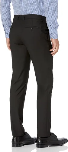 Vista 2 de Kenneth Cole REACTION Pantalón de vestir ajustado de tejido elástico para hombre