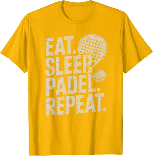 Vista 89 de Camiseta Eat Sleep Padel Repeat Padel Jugador de Tenis