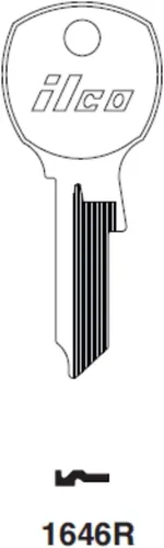 Vista 3 de Ilco 1646R - Llave en blanco para buzón nacional D4301 (paquete de 10)