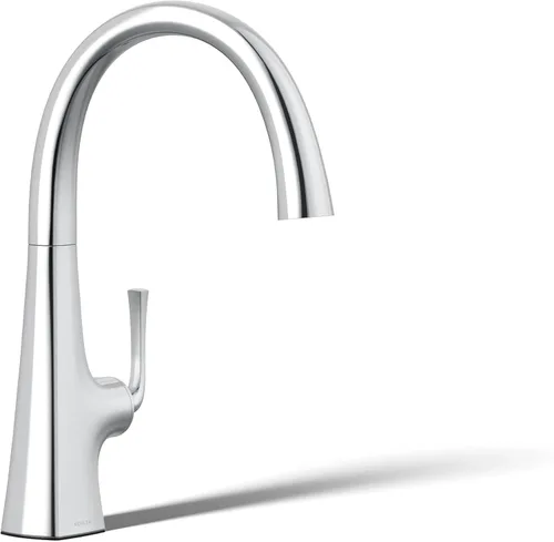 Vista 14 de Kohler 22065-BL Graze Bar grifo del fregadero con caño oscilante