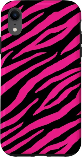 Vista 25 de Pink Black Zebra Stripes Pattern Design Women Girls Case for iPhone 17