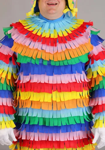 Vista 5 de Disfraz de Piñata Talla Plus para Adultos Multicolor