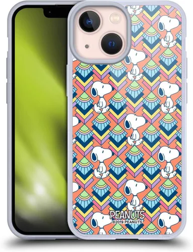 Vista 54 de Head Case Designs Snoopy Deco Dreams - Funda de gel suave con licencia oficial de Peanuts Blue Pattern compatible con Apple iPhone 7 Plus/iPhone 8
