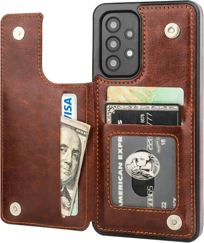 Vista 26 de ONETOP - Funda tipo cartera para Samsung Galaxy S22 con tarjetero, color negro Kickstand,ID/Cash Holder,Case Wallet with Card Slots,Double