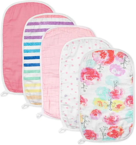 Vista 14 de HonestBaby Paños para eructos multicapa de algodón orgánico para bebés, paquete múltiple, juego de patrones, talla única de EE Paquete de 5 patrones