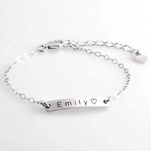 Vista 16 de Regalo personalizado Baby Name Bar opciones de joyería