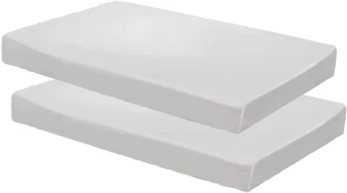 Vista 7 de Gilbins Sábana bajera ajustable de 30 x 75 pulgadas, hecha de algodón, perfecta para literas de campamento, caravanas, camas de invitados, paquete