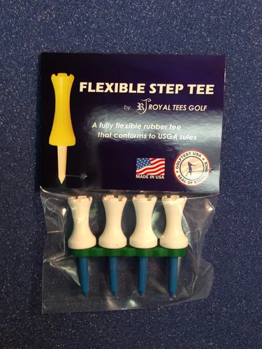 Vista 3 de Royaltees R4 Paquete de 1 pulgada, camisetas de golf flexibles Naranja