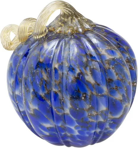 Vista 19 de Boston International Calabaza de cristal para otoño, cosecha, Acción de Gracias, decoración de mesa de vidrio soplado a mano, pequeño, remolino