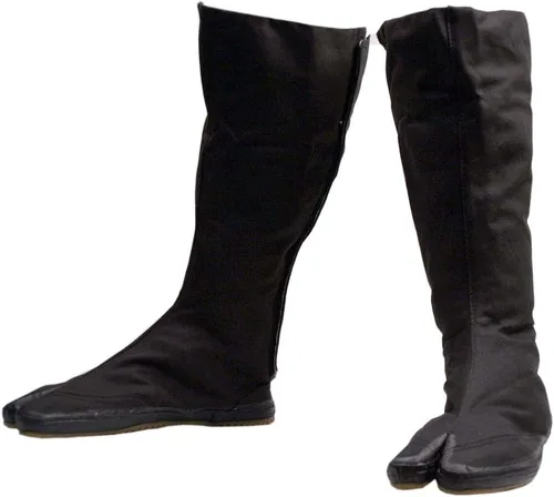 Vista 6 de Ace Martial Arts Supply Botas Ninja Tabi, Negro Jikatabi (Outdoor Tabi)