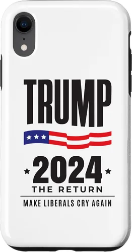 Vista 24 de iPhone 13 Pro Max Trump 2024 - The Return - Make Liberals Cry Again - Funda de elección