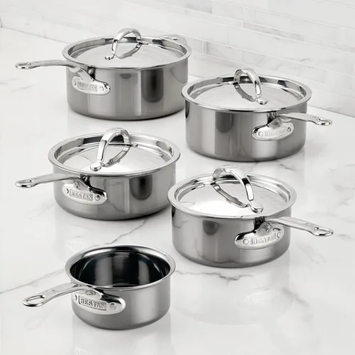 Vista 11 de Hestan NanoBond Molecular - Cacerola de titanio con tapa, 3 cuartos de galón, acero inoxidable sin PFAS, 4 veces más fuerte, apta para horno de 1050
