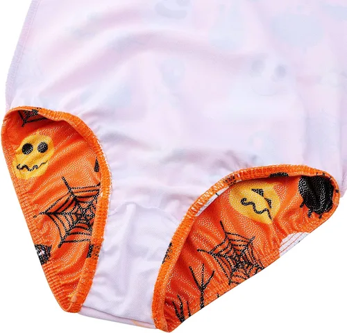 Vista 5 de TFJH E Leotardos de gimnasia para niñas, ropa de ballet para práctica, espalda cruzada, de una pieza, 3-12 años
