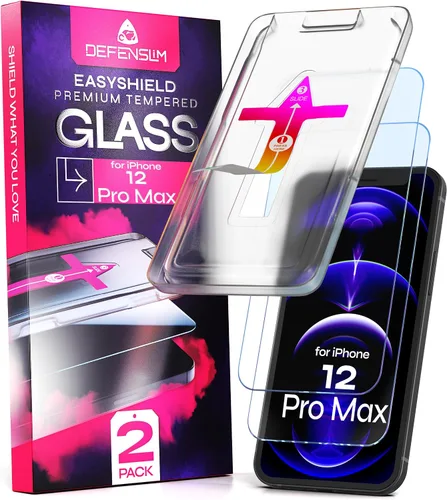 Vista 34 de Defenslim Protector de pantalla para iPhone XS Max (paquete de 2), kit de instalación de fácil alineación automática, vidrio templado de 6.5
