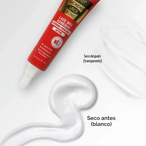 Vista 4 de EBIN NEW YORK Wonder Lace Bond Tube, pegamento para peluca extremadamente Adhesivo de peluca de encaje impermeable, secado rápido, a prueba