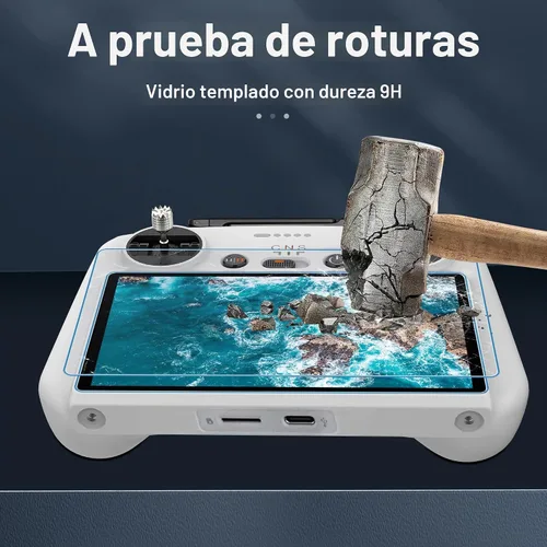 Vista 6 de CYNOVA Protector de Pantalla DJI RC2 con Kit de Alineación Automática, Protector de Pantalla de Vidrio Templado HD para Controlador DJI RC, Película