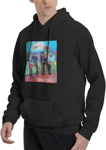 Vista 3 de Soda Stereo Hoodie Man's Casual Athletic Workout Pullover Hooded Sweatshirt With Pockets