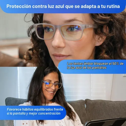 Vista 2 de DefenderShield Signature Blue Light Blocking Glasses for Computer, Mobile, Gaming, Sleep - Anti Eyestrain, Headache