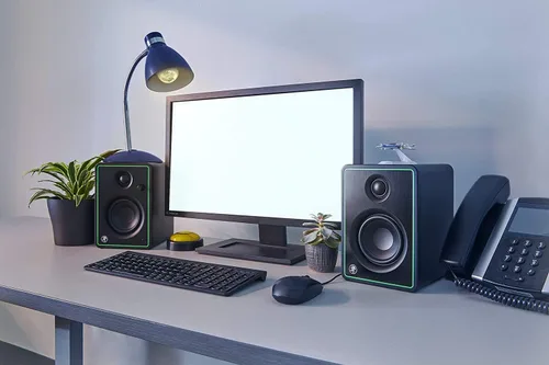 Vista 2 de Mackie Serie CR-X, monitores multimedia de 3,5 pulgadas con sonido profesional de calidad de estudio - Par (CR3-X)