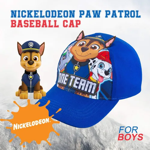 Vista 2 de Nickelodeon Gorra de béisbol de algodón para niños pequeños, de 2 a 5 años, Orejas azules