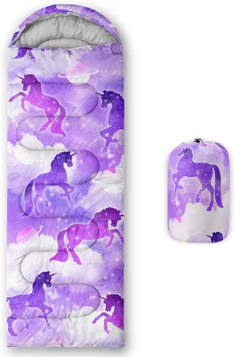 Vista 9 de HOSIMA Saco de dormir bohemio con diseño de mariposa para adultos, para clima frío y clima cálido, saco de dormir para niños, para camping