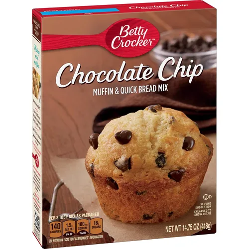 Vista 21 de Betty Crocker Mezcla de muffins de nuez de plátano, hecha con nueces, 6.4 onzas (paquete de 9)