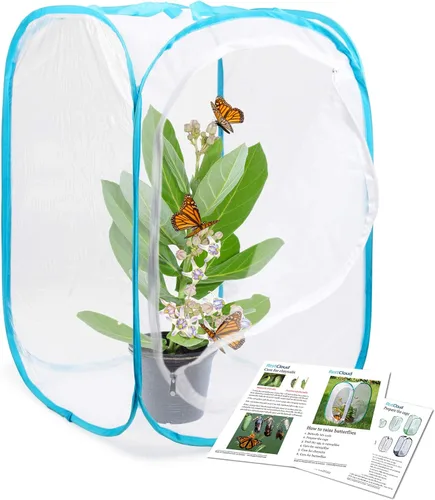 Vista 10 de RESTCLOUD Jaula de hábitat para insectos y mariposas, 12 x 12 x 12 in