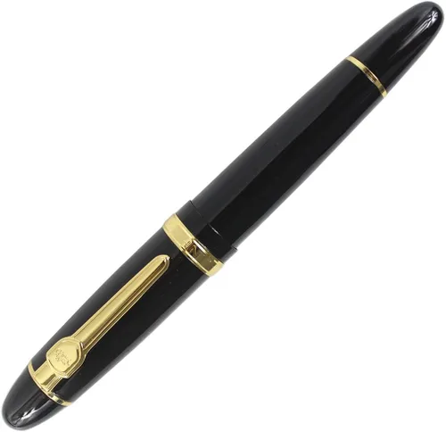 Vista 2 de Expert Deluxe Roller Ball Pen con bolsa para bolígrafo, barril grande, negro y dorado