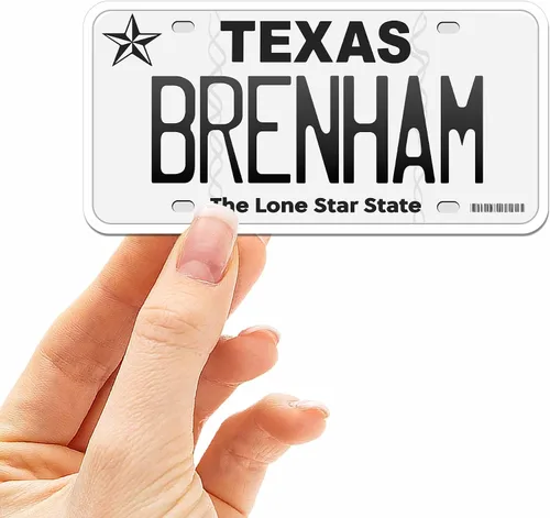 Vista 62 de Calcomanía para placa de matrícula de Texas, elige entre más de 50 ciudades de TX, calcomanía para parachoques de Texas para automóvil, calcomanías