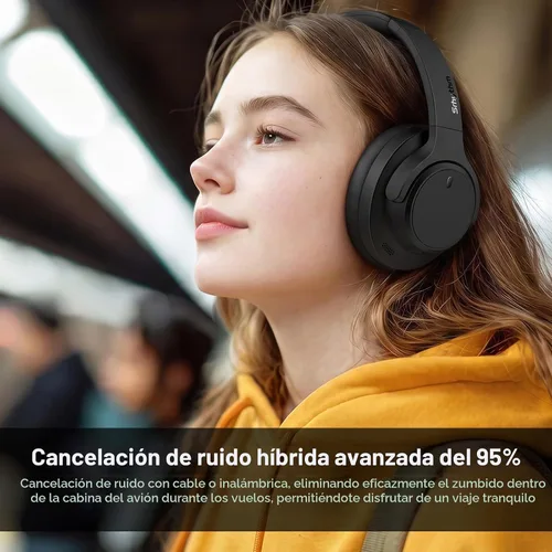 Vista 2 de Srhythm NiceComfort 15 (2nd Gen) Hybrid Noise Cancelling Wireless Headphones,Bluetooth 6.0,with Low Latency,Spatial Audio,ENC,120Hrs