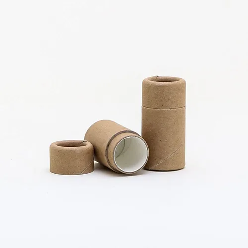 Vista 2 de Bálsamo/Salve/Tubos cosméticos de cartón marrón Kraft de 0.2 fl oz (25)