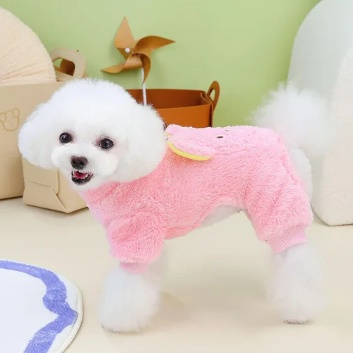 Vista 3 de Suéter para perro, ropa para mascotas, overol de invierno para cachorros, ropa para perros pequeños, pijama de algodón para perros chihuahua