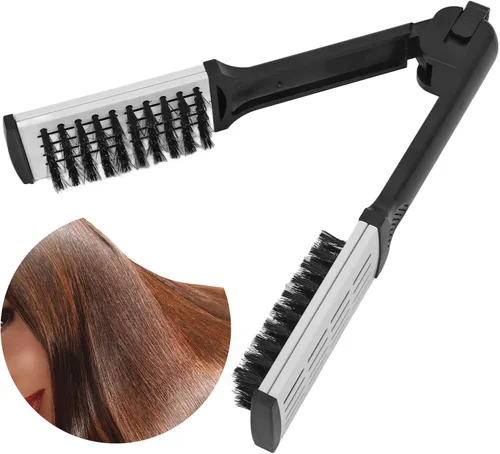 Vista 2 de Sorandy Peine alisador, alisador de cabello, cuidado efectivo del cabello para el hogar, cepillo alisador de cabello hueco transpirable con cepillos