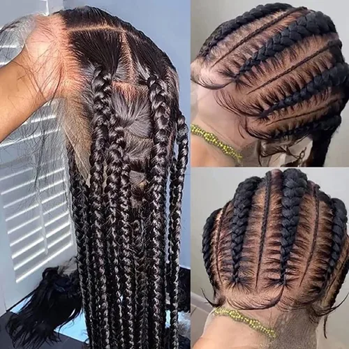 Vista 14 de Pelucas de Cabello Humano de Encaje Completo de 10 Pulgadas de Largo Liso HD Peluca de Encaje Completo Se Puede Trenzar Pre Desplumada Con Cabello