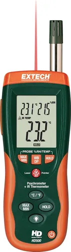 Vista 3 de EXTECH HD500 - psicómetro con termómetro infrarrojo 30:1