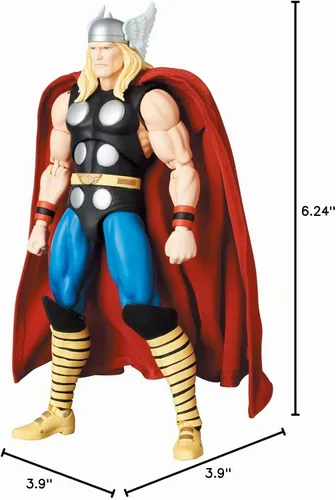 Vista 12 de MAFEX No. 182 THOR Thor (Ver. Cómic) Altura total: Aprox. 6.3 pulgadas (160 mm), sin escala, figura de acción pintada